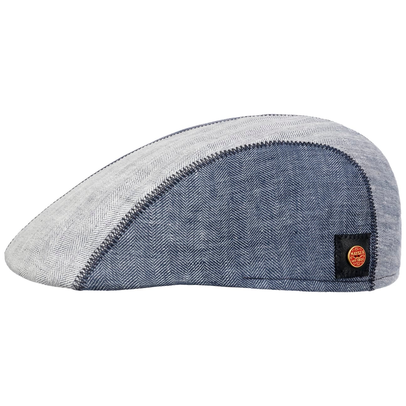 mayser-prince-twotone-leinen-flatcap-herren image 2