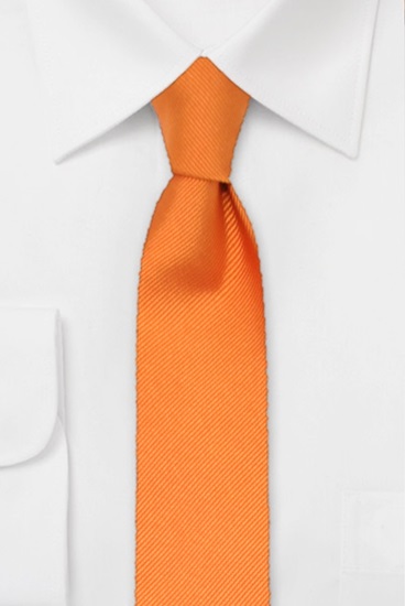 ascot-krawatte-uni-rips-orange-7-5-cm-x-150-cm-100-seide image 1