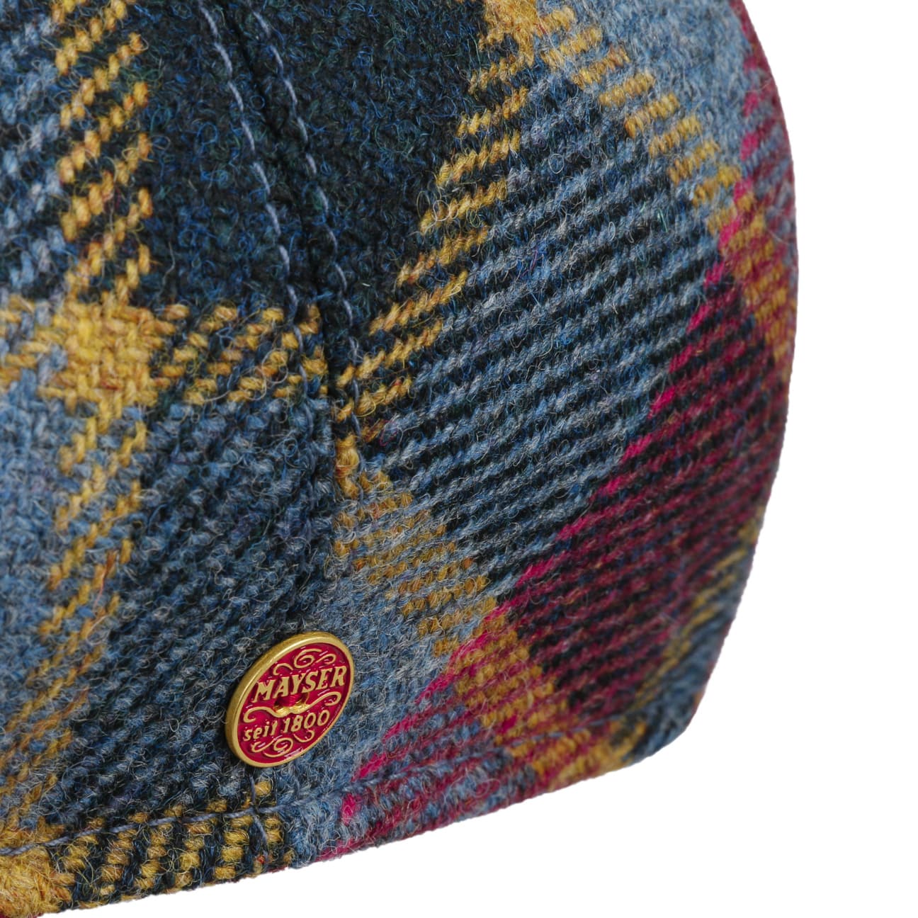 mayser-sidney-big-colour-check-flatcap-aus-schurwolle image 5