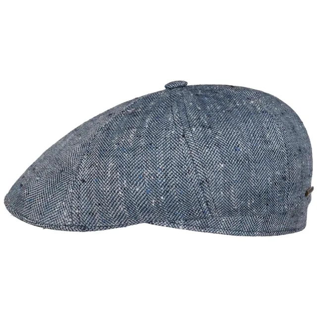 stetson-claverford-flatcap-8-panel-herringbone-aus-seidenmix-nachhaltig image 1