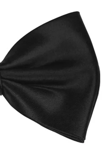 hemley-schleife-uni-satin-schwarz-gerade-form-6-cm image 1