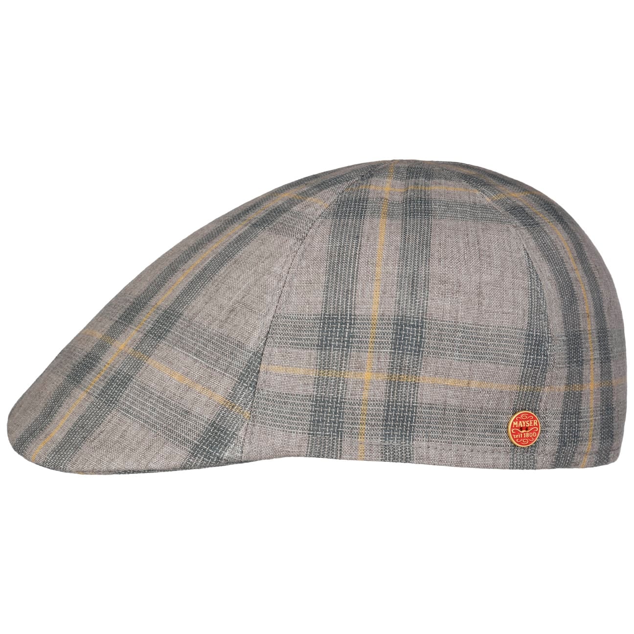 mayser-paddy-kampen-leinen-flatcap-mit-karomuster image 6