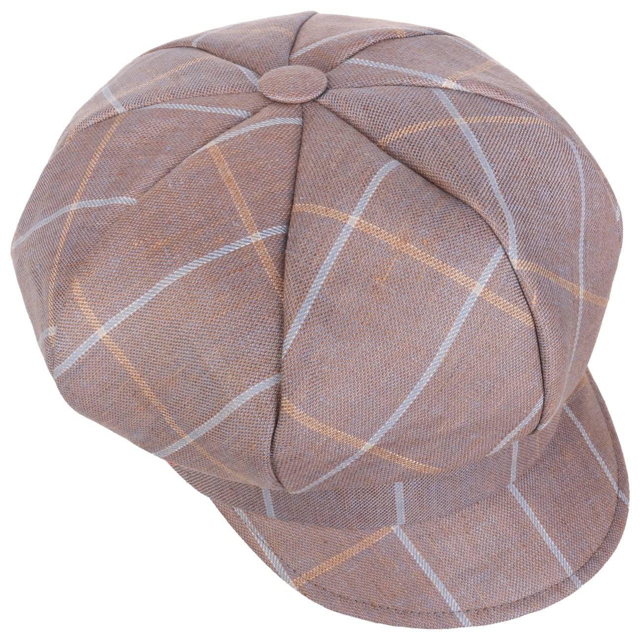 mayser-anja-check-leinen-ballonm-tze-streifen-8-panel image 2