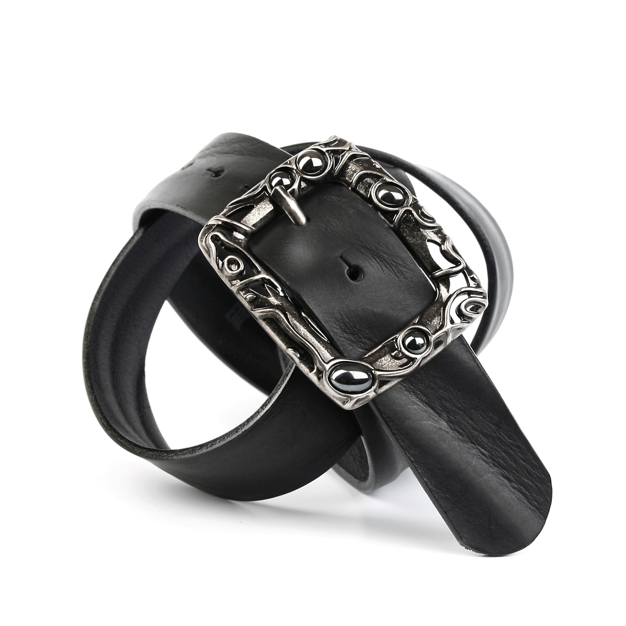 anthoni-crown-damen-volllederg-rtel-mit-schmuckstein-schlie-e-damen-fashion-g-rt image 3