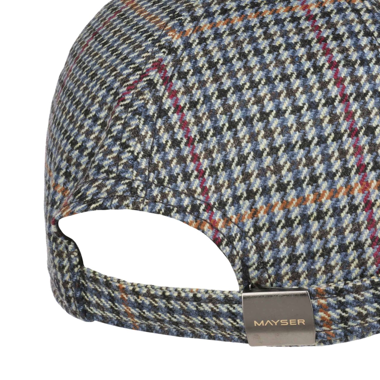 mayser-british-houndstooth-cap-baseballcap-wollmischung-strapback image 4