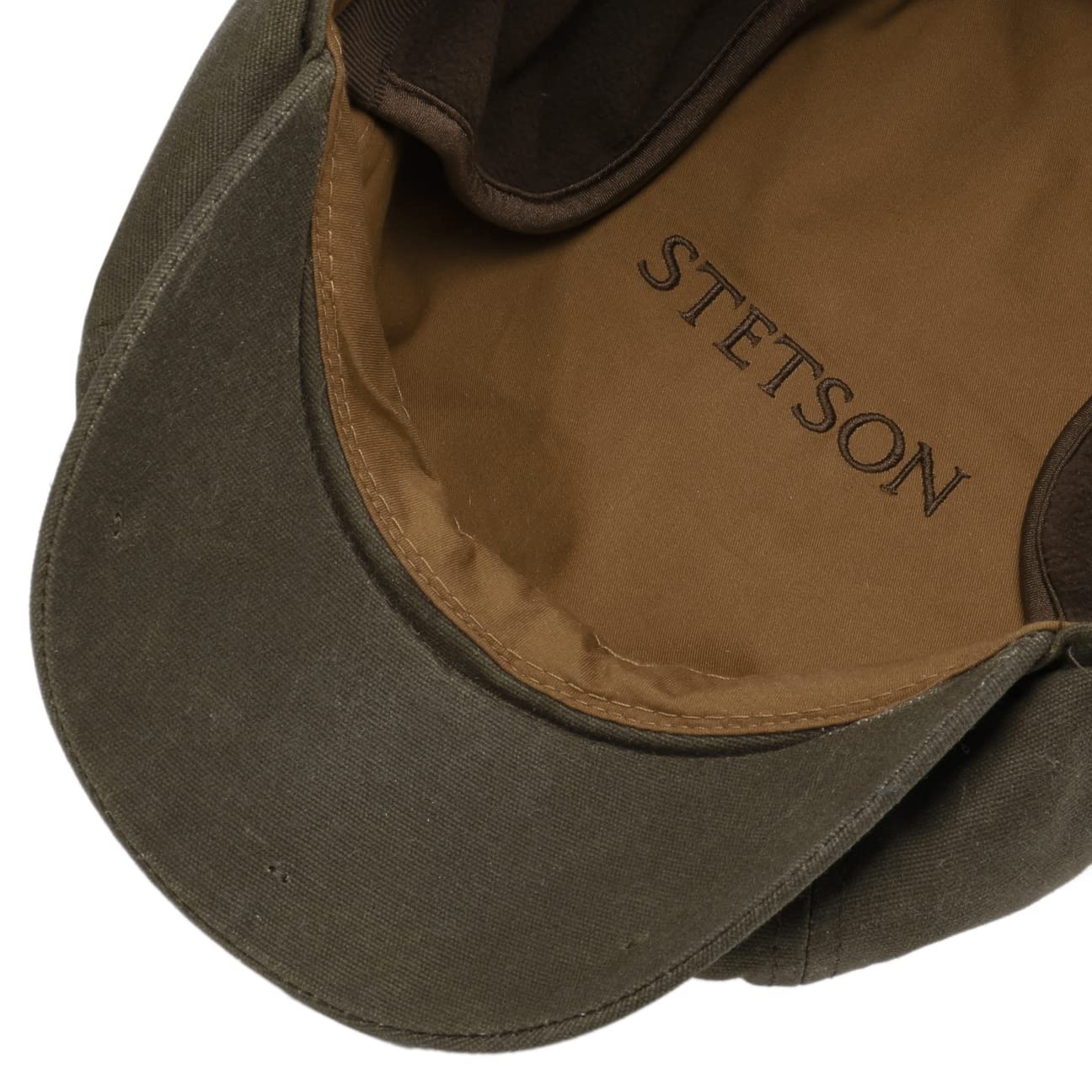 stetson-hatteras-wax-flatcap-mit-ohrenklappen-wasserabweisend-vintage image 3
