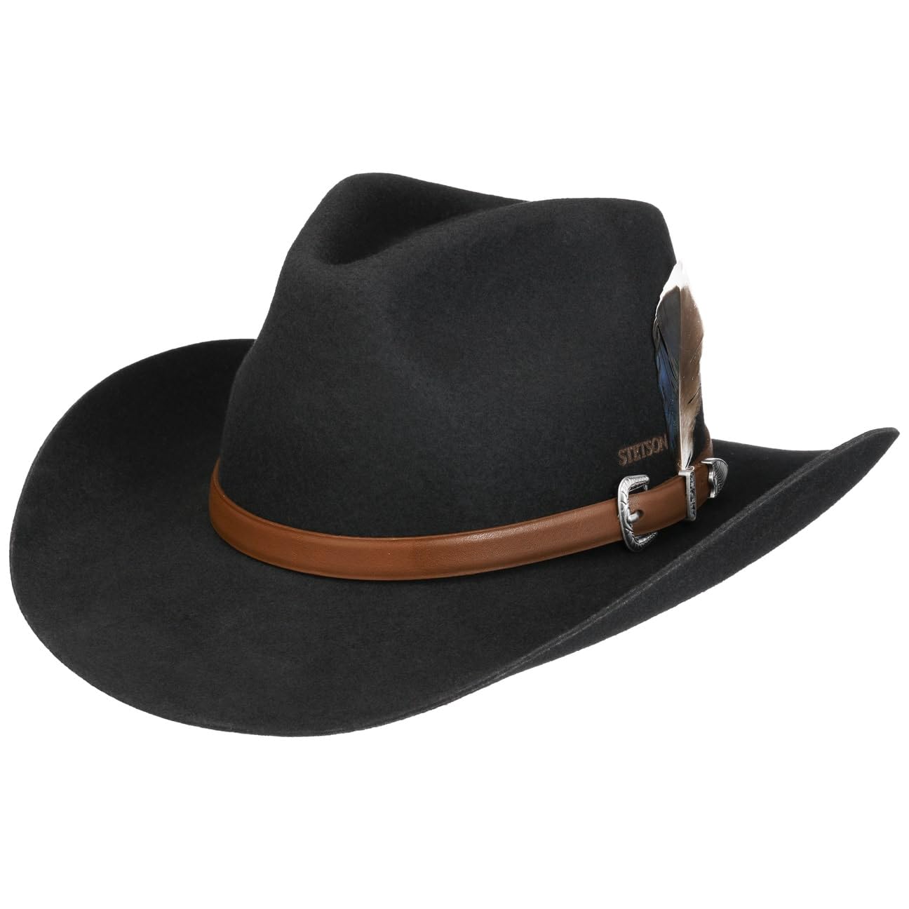 stetson-limington-westernhut-wollfilz-mit-ledergarnitur-herren image 1