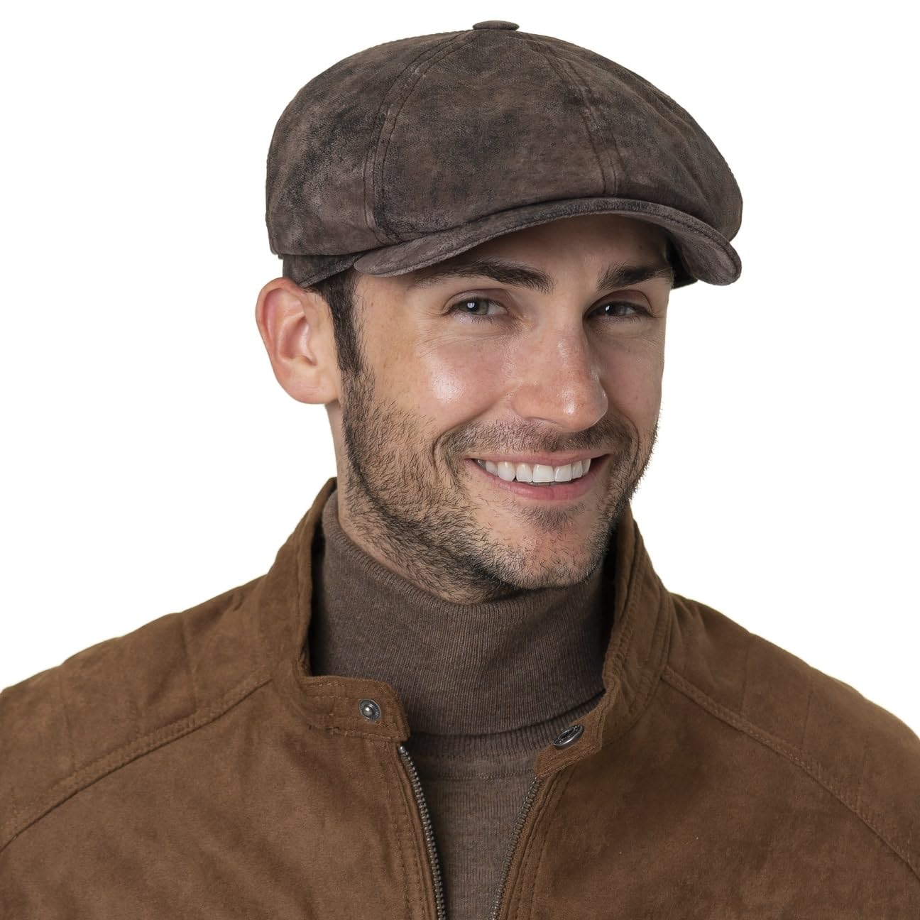 stetson-mccook-vintage-schirmm-tze-unisex-leder-flatcap-aus-schweinsleder image 3