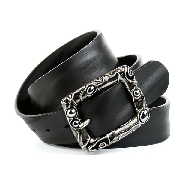 anthoni-crown-damen-volllederg-rtel-mit-schmuckstein-schlie-e-damen-fashion-g-rt image 1