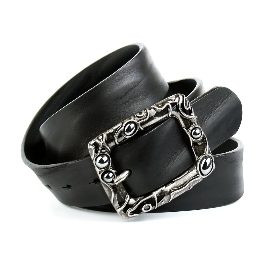 anthoni-crown-damen-volllederg-rtel-mit-schmuckstein-schlie-e-damen-fashion-g-rt image 1