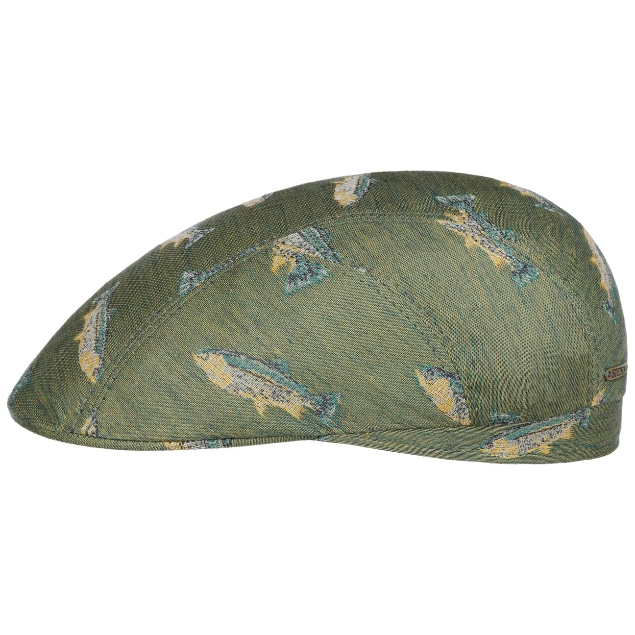 stetson-allover-fish-driver-flatcap-herren-baumwolle-made-in-germany image 1