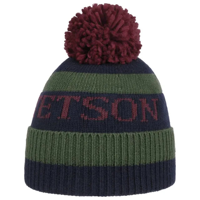 stetson-classic-bommelm-tze-gestreifte-umschlagm-tze-kaschmir-mix-unisex image 1