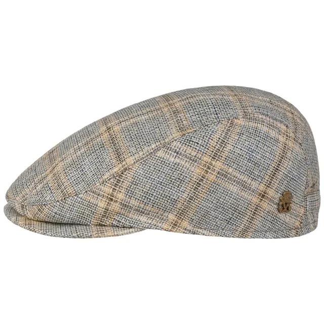 mayser-pamir-leinen-flatcap-zechbauer-herren-karo image 1