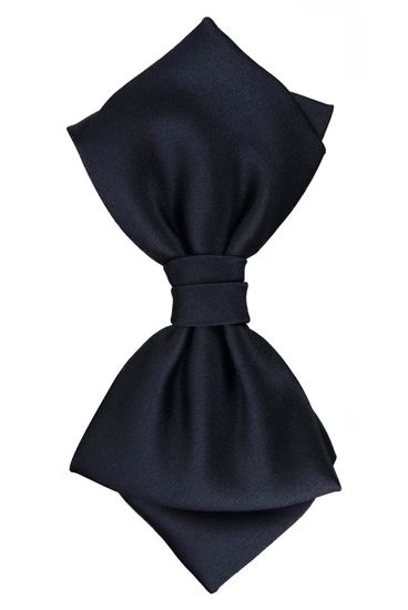 hemley-fliege-seide-satin-napoli-uni-dunkelblau image 1