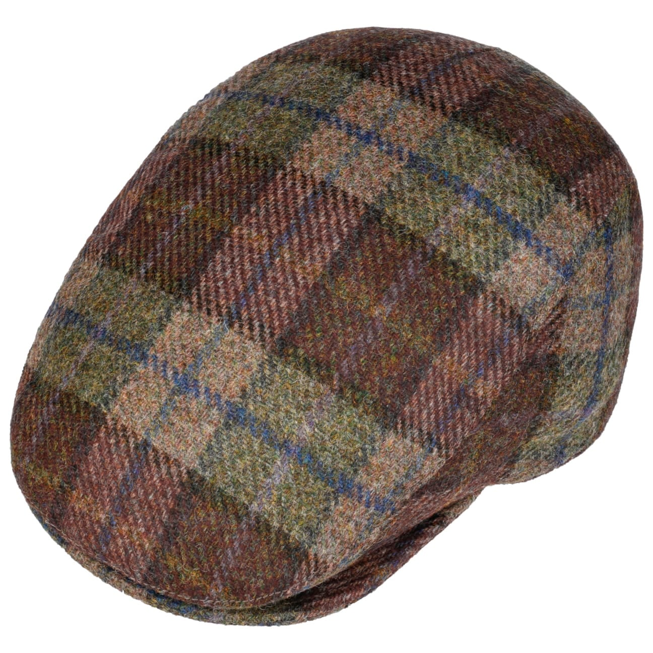 mayser-frankie-soft-shetland-flatcap-karierte-schieberm-tze-aus-reiner-schurwoll image 3
