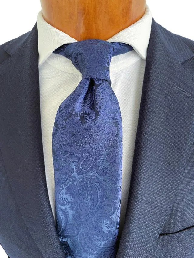 hemley-krawatte-seide-festlich-paisley-mittelblau image 1