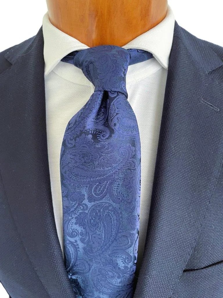 hemley-krawatte-seide-festlich-paisley-mittelblau image 1