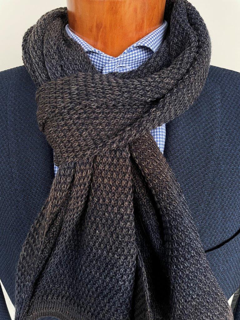 hemley-strickschal-ombr-braun-blau-30-x-180-cm-wolle-mix image 1