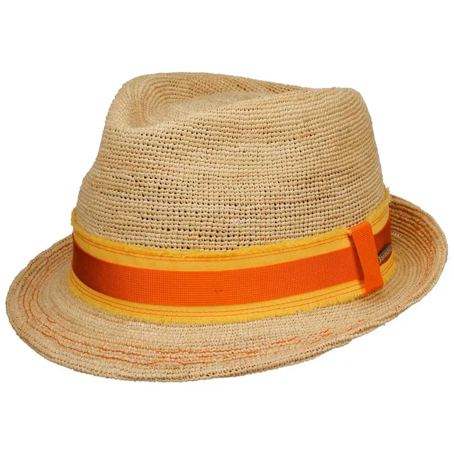 stetson-crochet-trilby-raffiahut-casual-unisex-sommerhut image 1