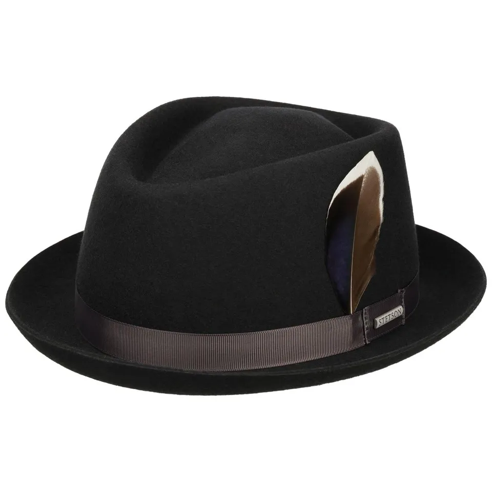 stetson-stenbrick-diamond-pork-pie-hut-wollfilz-asahi-guard-herren image 1