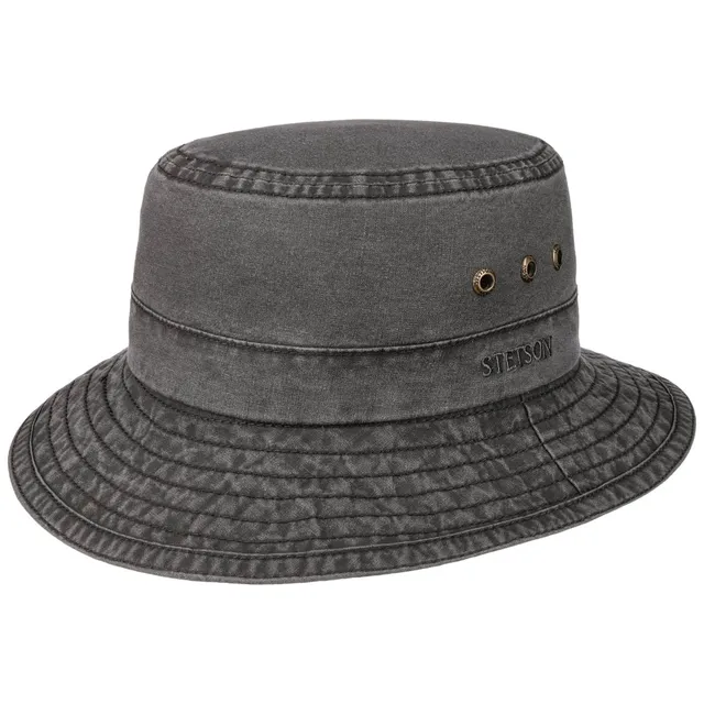 stetson-reston-freizeithut-aus-bio-baumwolle-schwarz image 1