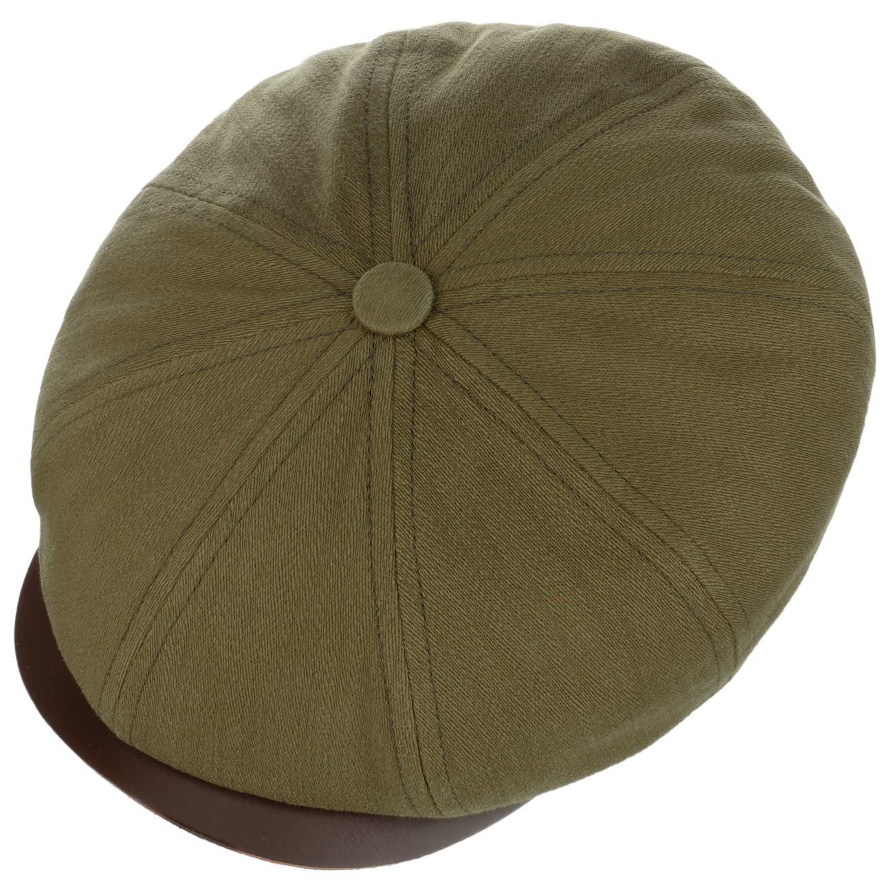 stetson-hatteras-olive-cotton-flatcap-herren-baumwoll-flatcap-mit-lederschirm image 3