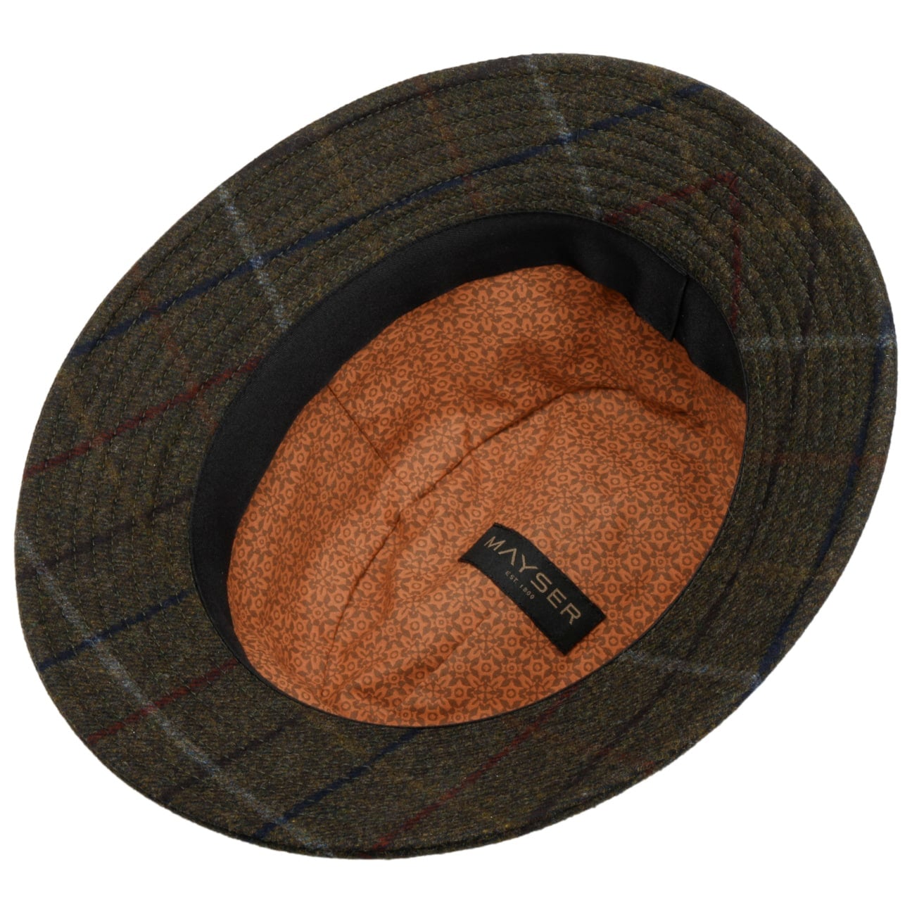 mayser-check-bucket-wollhut-fischerhut-schurwolle-kaschmir-karo image 4