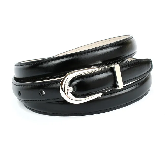 anthoni-crown-lederg-rtel-13s010-1-4-cm-schmal-schwarz-silberfarben image 1