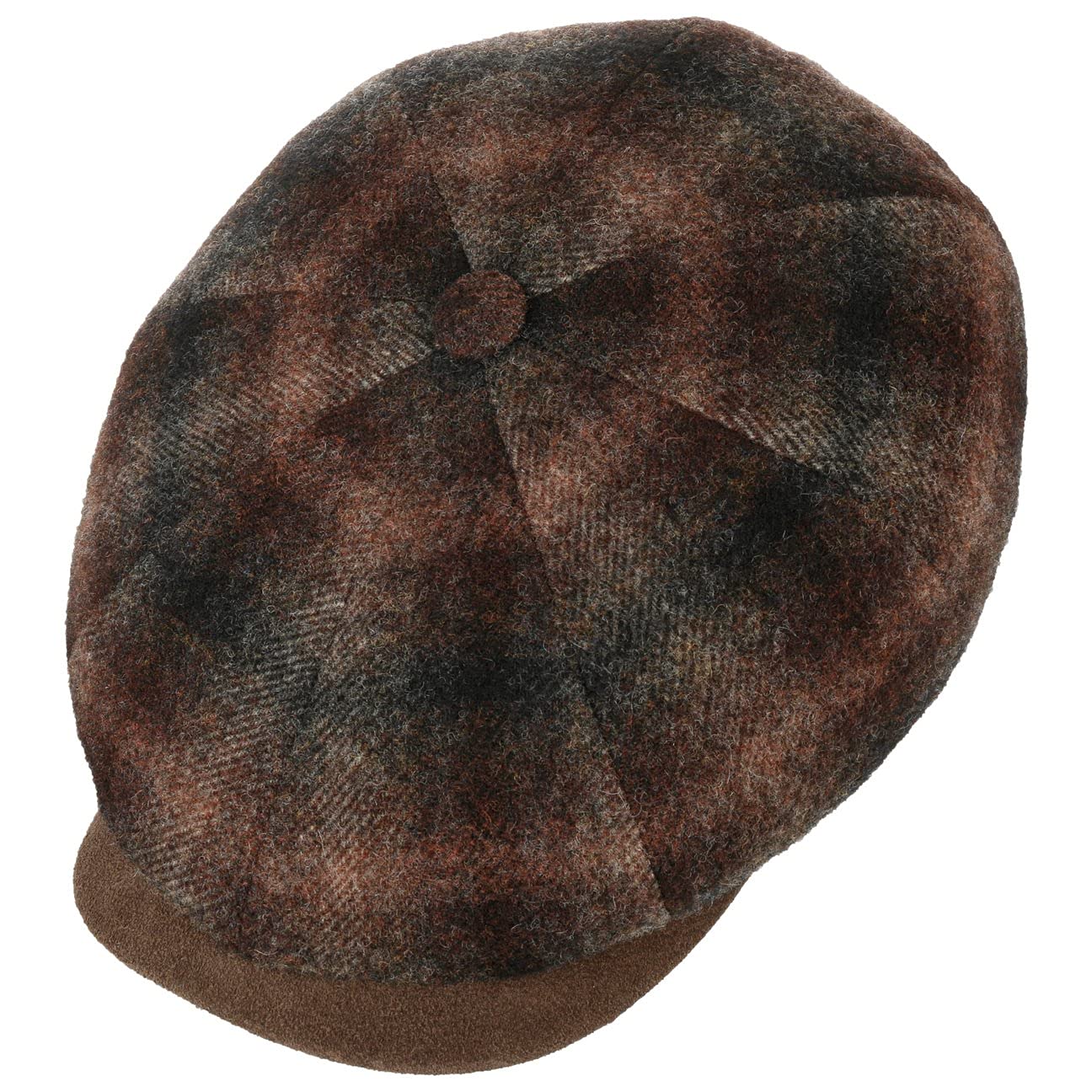 stetson-hatteras-johnny-flatcap-herren-schwarz-beige-57-cm image 2