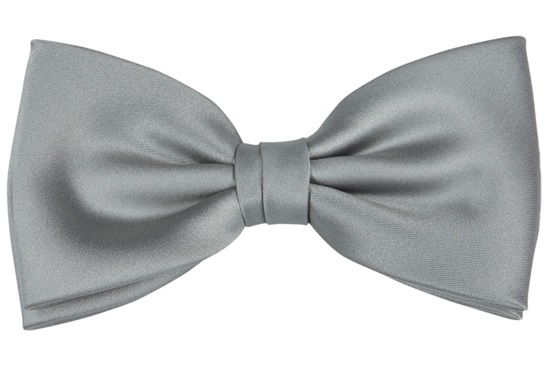 ascot-schleife-uni-satin-silber-form-wien-6-cm image 1