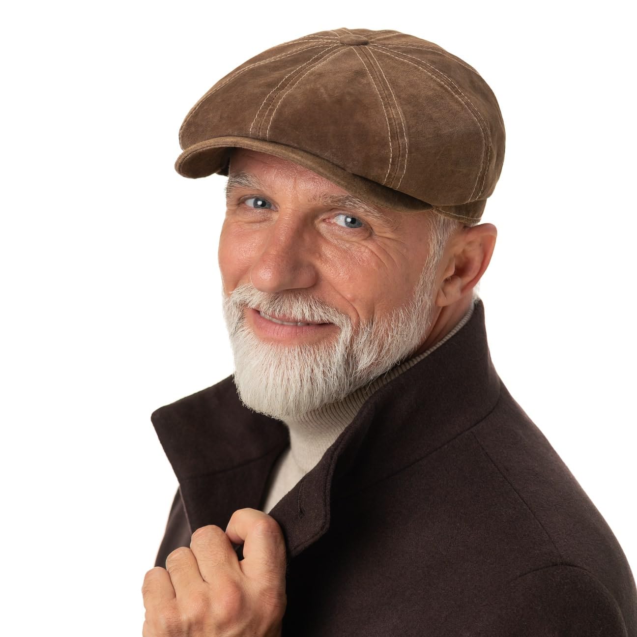 stetson-hatteras-schirmm-tze-aus-100-leder-waxed-herren image 2