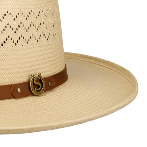 stetson-salcott-outdoor-toyo-strohhut-naturfarbener-sonnenhut-mit-lederband image 8