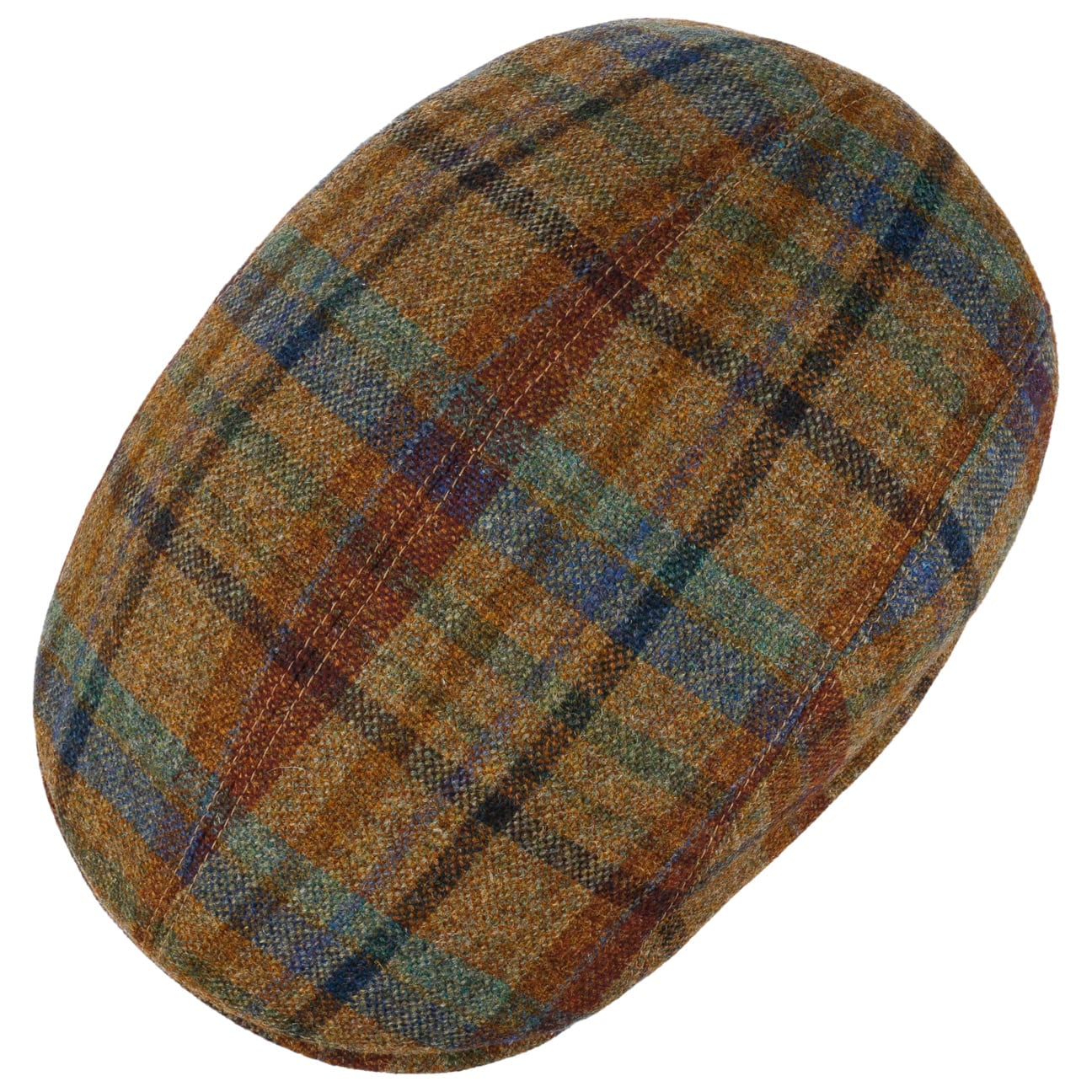 mayser-lennart-check-shetland-flatcap-schurwolle-flatcap-mit-karo image 3