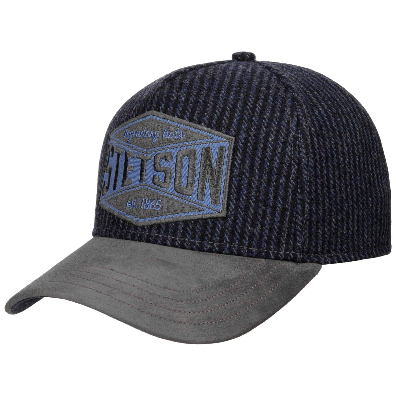 stetson-goat-suede-peak-wollcap-5-panel-herren-sommer-winter image 1