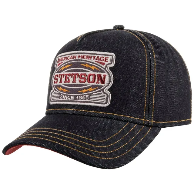 stetson-dark-denim-cap-uni-meliert-snapback-herren-cap image 1