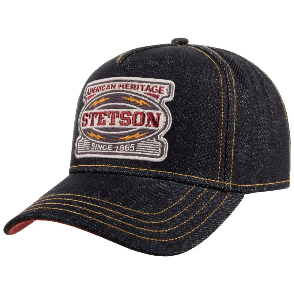 stetson-dark-denim-cap-uni-meliert-snapback-herren-cap image 1