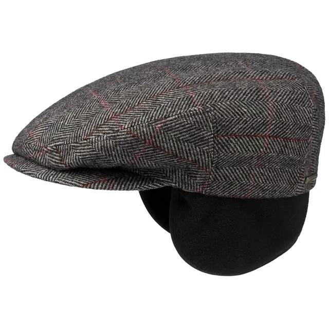 stetson-kent-schirmm-tze-herren-karo-fischgr-t-mit-ohrenklappen-made-in-eu image 1