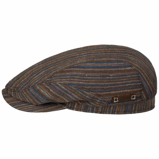 stetson-stripe-barista-driver-flatcap-schirmm-tze-gestreift-mehrfarbig-made-in-e image 1