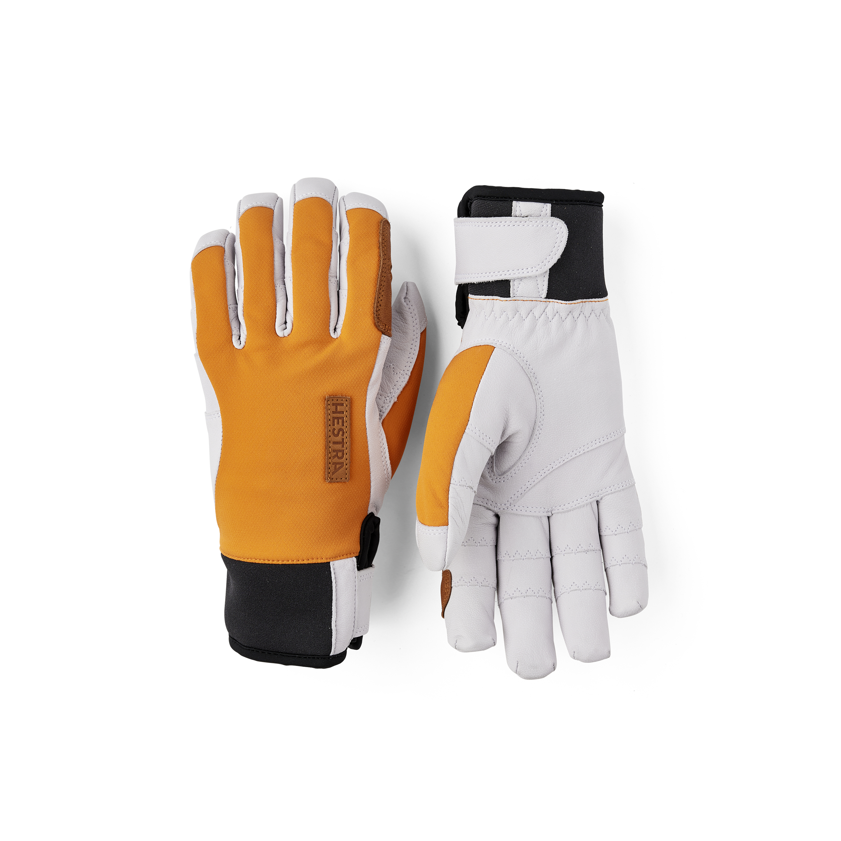 hestra-ergo-grip-active-wool-terry-5-finger-handschuhe-herren-ziegenleder image 1