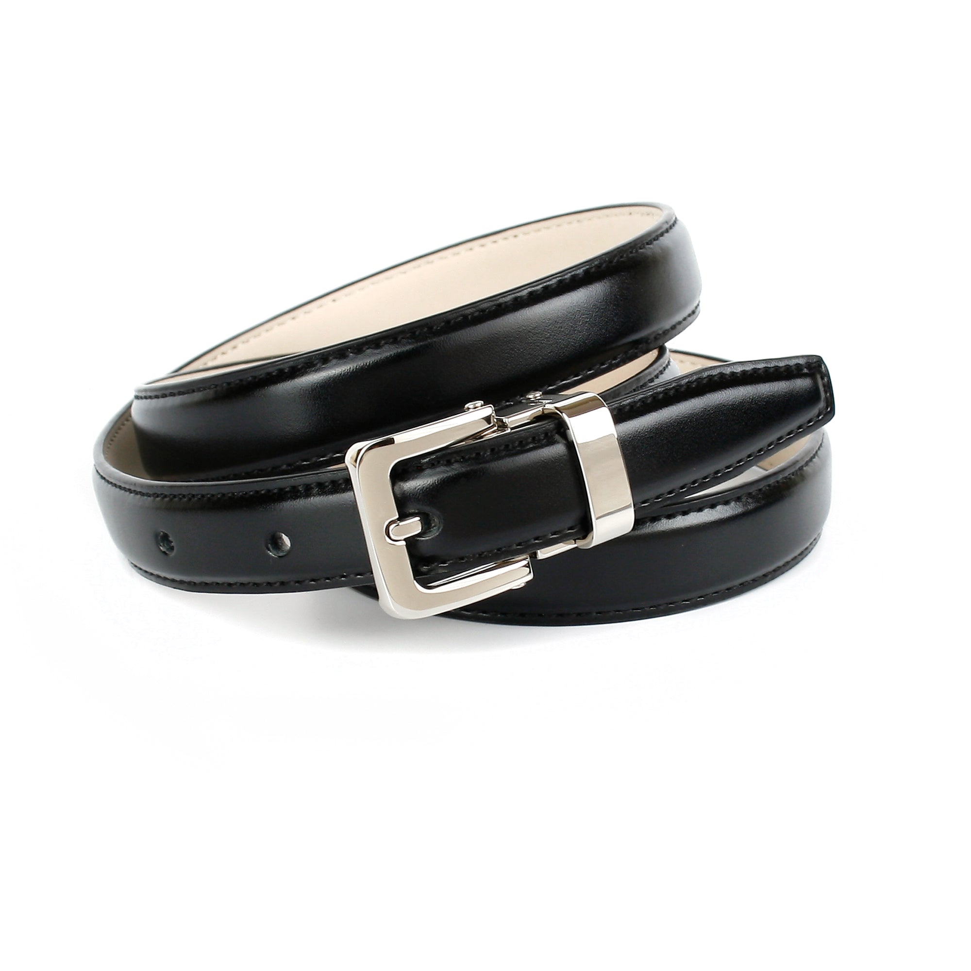 anthoni-crown-schmaler-damen-lederg-rtel-schwarz-2-0-cm-14c010 image 1