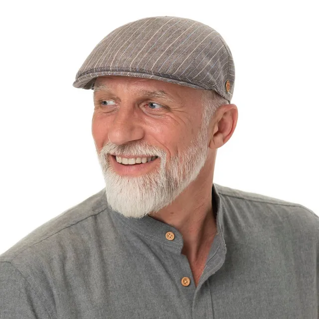 mayser-sidney-paros-stripes-flatcap-baumwoll-leinen-schieberm-tze image 1