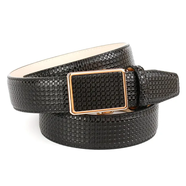 anthoni-crown-47kr10-lederg-rtel-herren-3-5-cm-mit-gold-schlie-e image 1