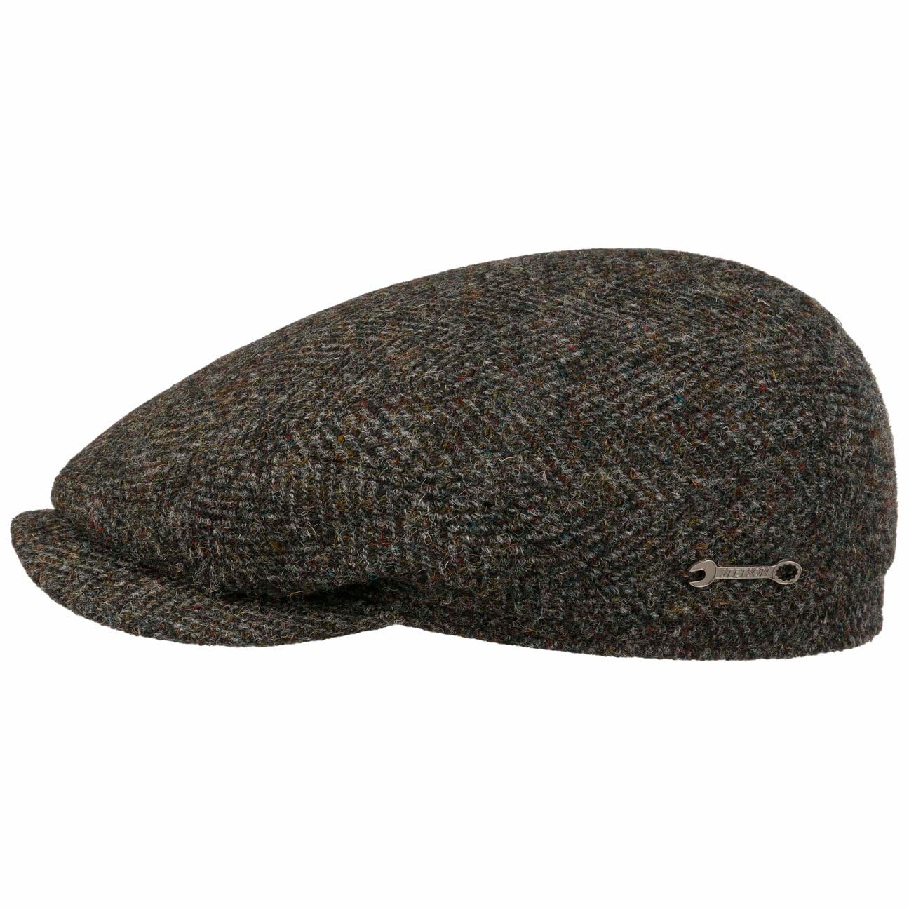 stetson-harris-tweed-driver-flatcap-meliert-made-in-eu-herren image 1