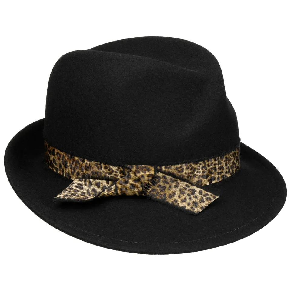 mayser-laveca-trilby-wollhut-mit-leoprint-schleife image 1