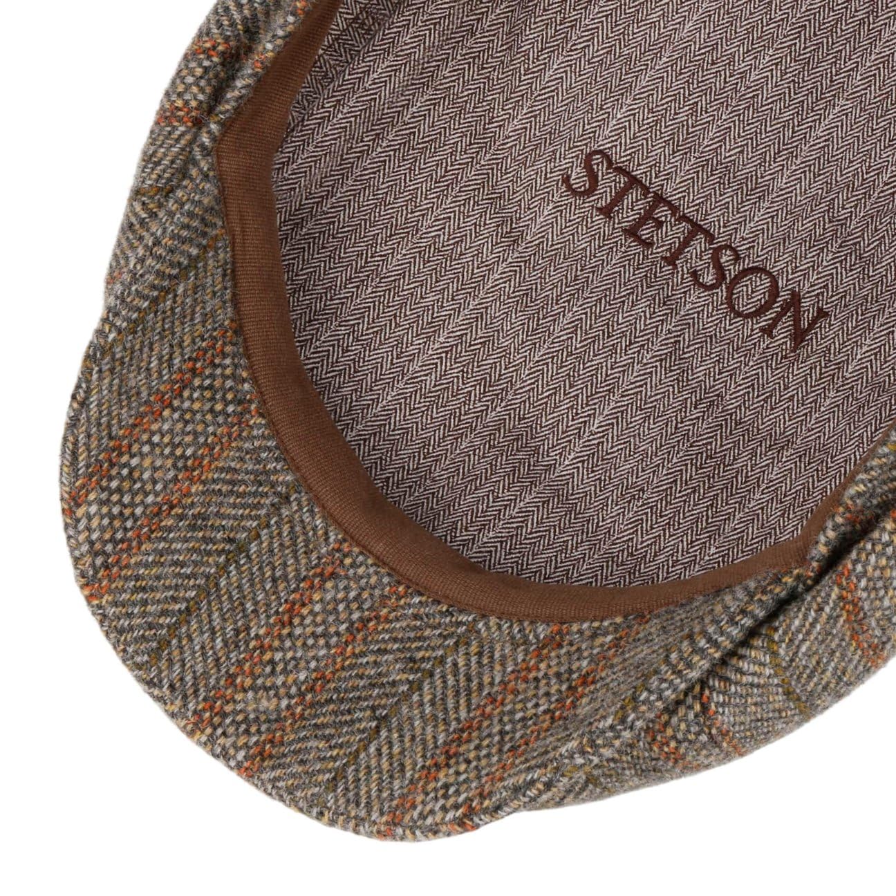stetson-hatteras-herringbone-stripe-flatcap-made-in-eu-herbst-winter image 5