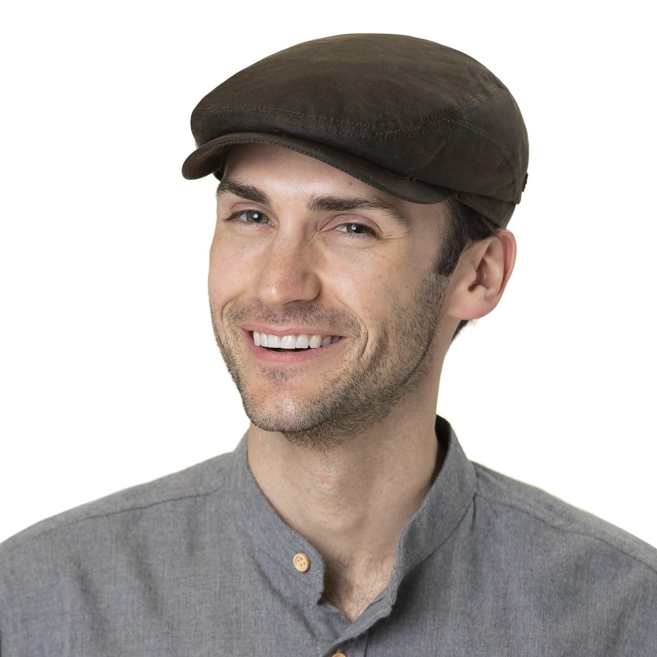 stetson-waxed-organic-cotton-flatcap-schieberm-tze-herren image 2
