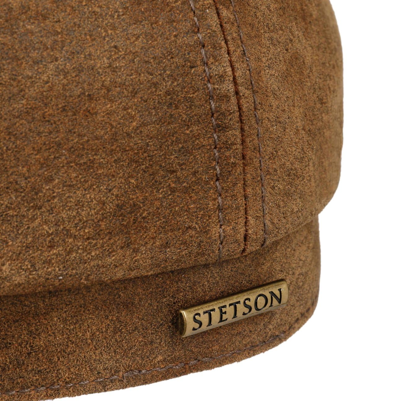 stetson-6-panel-flatcap-used-look-mit-leder-schirm image 5