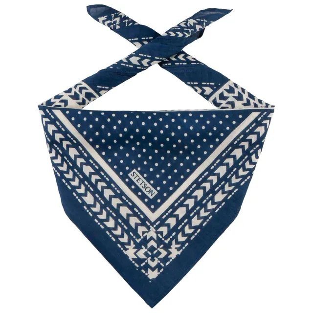 stetson-abstract-geometric-bandana-schal-aus-baumwolle-unisex image 1