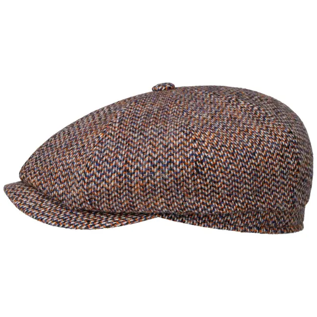 stetson-hatteras-flatcap-harris-tweed-schurwolle-herren-herbst-winter-made-in-eu image 1