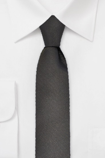 ascot-krawatte-uni-strukturiert-braun-seidenkrawatte-7-5-x-150-cm image 1